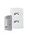 Conj. Tomada facil  2 tomadas 2p+t 10a 250v pluzie - 7242 - Imagem 1