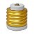 Soquete adaptador sem porcelana metal e40 p/e27 - Imagem 1