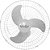 Ventilador VENTEX oscilante bivolt branco 60cm tex6 max turbo (603)jrf000060f - Imagem 1