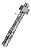 Chumbador pba ancora 3/8x3.1/2" c/porca e arruela - Imagem 2