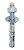 Chumbador pba ancora 3/8x3 c/porca e arruela - Imagem 1
