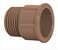 Adaptador plastilit marrom soldável curto lr 50mm x 1.1/2" PACOTE C/25 - Imagem 1