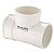 Tee plastilit branco 90º rrr 3/4" PACOTE C/20 - Imagem 1