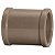 Luva plastilit de correr marrom 50mm PACOTE C/8 - Imagem 1