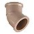 Cotovelo plastubos 45° soldavel marrom 60mm - Imagem 1