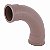 Curva pvc brasil 90° marrom curta20mm - Imagem 1