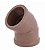 Cotovelo amanco marrom 45º x 60mm - Imagem 1
