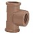 Tee Pvc Brasil Marrom LLR 25MM X 3/4 - Imagem 1