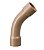 Curva akato 45° marrom soldavel longa 32mm PACOTE C/10 - Imagem 1