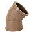 Cotovelo akato 45° soldavel marrom 32mm PACOTE C/25 - Imagem 1