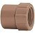 Luva krona marrom lr 40mm x 1-1/4'' - Imagem 1