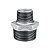 Niple duplo de redução galvanizado 3/4 x 1/2" - Imagem 1