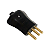 Pino macho 14136 3 pinos 20a preto pte 50 pluzie 9364 - Imagem 1