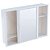 Armario plastico Astra versatil 28,6x41x9,6cm branco - Imagem 1