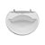Lavatorio plastico Astra 36x28cm 3,8 litros branco - Imagem 1