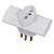 Benjamim Pluzie 3 saidas 2p+t 10a 250v branco 9858 - Imagem 1