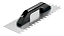 Desempenadeira Cortag 38cm dentada 12x12mm cabo plástico - Imagem 1