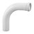 Curva FORTLEV 90° branca esgoto longa 40mm PACOTE C/10 - Imagem 1