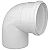 Cotovelo Fortlev 90° esgoto branco 50mm  PACOTE  C/25 - Imagem 1