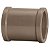 Luva TIGRE marrom soldavel 20mm PACOTE C/50 * - Imagem 1