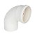 Curva plastilit 90° branco esgoto curta 100mm - Imagem 1