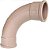 Curva plastilit 90° marrom curta 50mm - Imagem 1