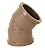 Cotovelo akato 45° soldavel marrom 20mm - Imagem 1