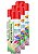Tinta spray  luminoso vermelho 400ml mundial prime fardo c/6 - Imagem 1