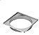 Porta grelha krona quadrada cromada 150mm - Imagem 1