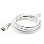 Cabo hdmi/hdmi 90º p/ som e imagem 1,8m branco - Imagem 1
