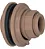 adaptador KRONA marrom c/flange 75x21/2 COF - Imagem 1