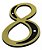 Numero P/apartamento PVC 8 ANNLUX - Imagem 1