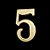 Numero P/apartamento PVC 5 ANNLUX - Imagem 1