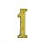 Numero P/apartamento PVC 1 ANNLUX - Imagem 1