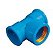 Tee AMANCO azul lr 25mm x 3/4" - Imagem 1