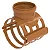 Selim 90° col. Esg 150x100 c/ travas ocre KBO - Imagem 1