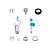 Kit Universal DECA  Duplo Acionamento Caixa Acoplada - Imagem 1