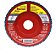 Disco flap STARRETT 4.1/2" x 7/8" grao 60 vermelho - 4214 fdx115-60nf - Imagem 1