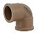 Cotovelo TIGRE 90° soldavel marrom 20mm  PACOTE C/50* - Imagem 1