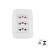 Conj. 3 tomadas ILUMI 20a 250v monobloco i9 - Imagem 1
