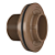 Adaptador FORTLEV flange  FORTLEV marrom soldável p/caixa dagua lr 40mm x 1.1/4" PACOTE C/6 - Imagem 1