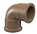 Cotovelo tigre 90° soldavel marrom 50mm * - Imagem 1