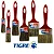 Trincha TIGRE simples 500- 3/4" cerda gris PACOTE C/ 12 Un - Imagem 1