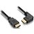 Cabo hdmi/hdmi 90º p/ som e imagem 1,8m preto ELGIN - Imagem 1