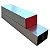 Regua pedreiro bitubular 2" x 1" ext 2mt -alurem - Imagem 1