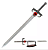 Espada Thundercats C/ Lâmina Metal S/ Corte 120cm - Imagem 1
