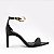 Mariotta Sandalia Metal Preto - Imagem 1
