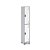 Roupeiro Aço 2 Portas 191x32x40 Cm Guarda Volume C/ Tranca - Imagem 4