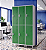 Roupeiro Aço 6 Portas 190x96x40Cm Academia Vestiário Tranca - Imagem 4