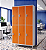 Roupeiro Aço 6 Portas 190x96x40Cm Academia Vestiário Tranca - Imagem 5